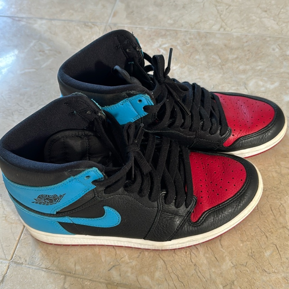 Nike Air Jordan Blue/Red High top dunks